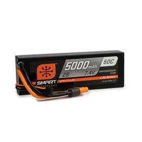 Horizon Hobby 605482418260 7.4v 5000mah 2s 50c Smart Hardcase Lipo Battery Ic3