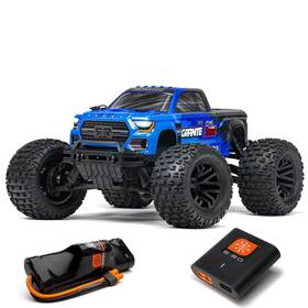 Ara4102sv4t2 Horizon Hobby Arrma Granite Boost Mega 1/10 2wd Blue With Battery And Charger