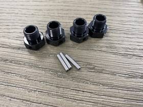 Los252129 Horizon Hobby Open - 17mm Wheel Hex Black 4 Sbr 2.0