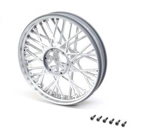 Los46002 Horizon Hobby Losi Front Wheel Set Satin Chrome Pm-mx
