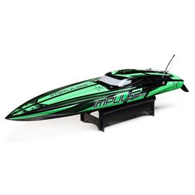 Prb08037t1 Horizon Hobby Pro Boat Impulse 32 Inch Deep-v Rtr Brushless Black Green