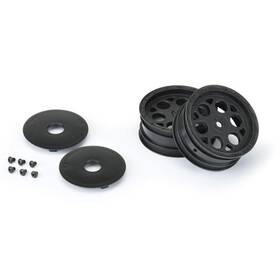 Pro278203 Horizon Hobby Proline 2782-03 Showtime 2.2 Inch Sprint Car 12mm Hex Front Black Wheels