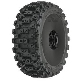 Pro906741 Horizon Hobby Pro-line Racing Badlands Mx M2 Mounted Black Wheels F/r 2 1/8 Buggy