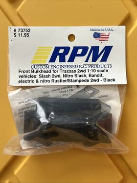 Rpm73752 Horizon Hobby Rpm Front Bulkhead For Traxxas 2wd Black