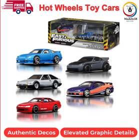 Jfl99 Hot Wheels Toy Cars Premium Fast And Furious Tokyo Drift Bundle 5 1 64 Scale
