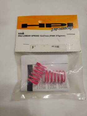6849 Hpi Pro Linear Spring 13x27 Racing Pink 272g/mm New Old Stock