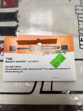7186 Hpi Racing #7186 Clear Monster Jam Bounty Hunter 1/8 Scale Body Decals