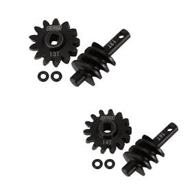 Scx24-77-1314t Injora Axle Gear Overdrive Worm Differential 13t 14t Steel Upgrade Parts