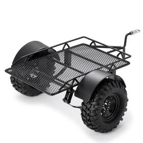 Jggzone 9758c Rc Trailer For Hauling Behind Cars Flatbed With Wheels Tires And Hook H
