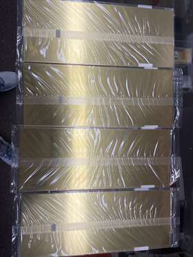 K&s 614121102538 Lot Of 4 #253 0.032x4x10 Brass Sheets