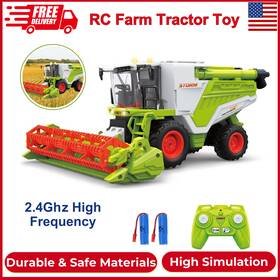 Cn-6608 Knacktoyz Rc Farm Tractor Toy For Kid 2.4g Remote Control Combine Harvester Truck W Sound