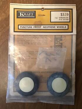 200-099 Kraft Wheels 1 3/4 Inch Streamline