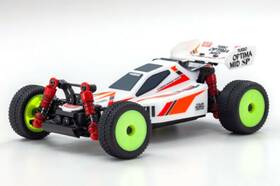 320096w Kyosho Rc Mini Z Buggy Optima Mid Turbo 4wd -rtr- White 32096w