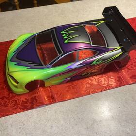 Pfi505 Kyosho 1/10. Rc. Painted Car Body. Airbrushed Brand New 1/10 Scale