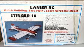 93216 Lanier Rc Inch Stinger 10 Radio Control Airplane Kit 36 Ws Sport Aerobatic Model