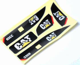 Linzhen Lzemct863 Sticker Set Channel Rc Excavator Amewi 1 14 Decals For Huina 580 1580 Tr-211m