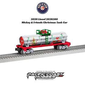 Lnl2028360 Lionel 2020 Mickey And Friends Christmas Tank Car