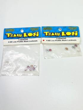 Losa6305 Losi 6305 Team 4-40 Low-profile Aluminum Locknuts #losa6305