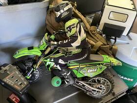 Los06002 Losi Promoto-mx 1/4 Brushless Electric Rc Motorcycle Rtr Green 2wd Kawasaki