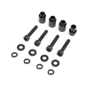 Los256010 Losi Engine Mount Spacers And Clutchmountalblkdbxl 2.0 Gas Car/truck