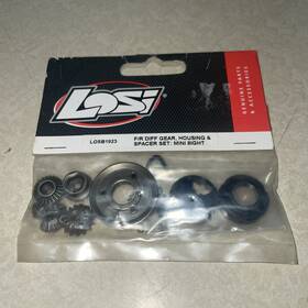 Losb1923 Losi F/r Diff Gear Housing And Spacer Set Mini 8ight