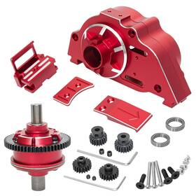 Hl00016-1 Lrfhl Aluminum Motor Mount Gear Cover Set With 57t 0.8mod Center Diff Upgrade