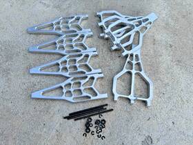 21548 Mr Aluminum F&r Suspension A-arms Upper Lower Arms For Traxxas 1/10 T-maxx 2.5 /3.3