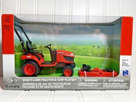 33453ss New-ray Newray 1/18 Kubota Bx2670 Lawn Tractor And Turf Playset / No Figure