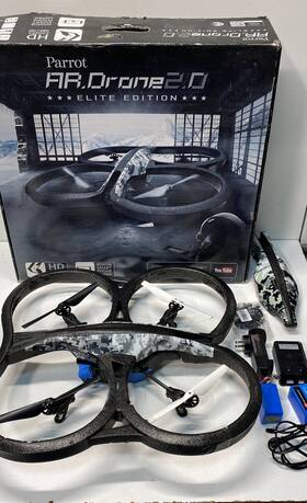 Pf721801bj4l058800 Parrot Snow Camouflage Elite Ardrone 2.0 Quadcopter