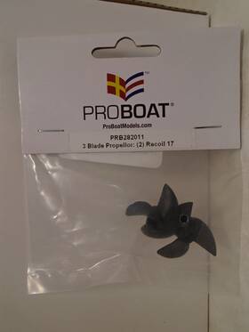 Prb282011 Pro Boat Propellers 1.18x1.4 For 1/8 Shaft Recoil 17 New