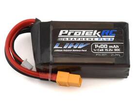 Ptk-5571 Protek Rc 4s 90c Si-graphene Hv Lipo Battery With Xt60 Connector 15.2v/1400mah