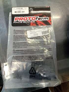 1723-00 Protoform F1 Rear Wing For 1 10 Formula Rc Car
