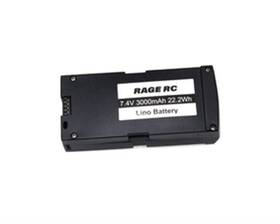 Rgr4465 Rage R/c 2s 7.4v 3000 Mah Battery With Case Stinger Gps