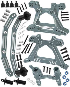 Rcyouhott B-4sla-w-tower-steer-body-t1 Rc Aluminium Shock Tower/steering Bellcranks/body Mounts Upgrades Part For 1/