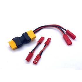 Reefs Rc Sehreefs121 Xt60 Dual Jst Connector With 2 Male-male Adaptors Servo Ac