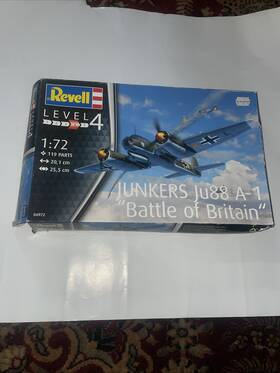 Rev04972 Revell 1/72 Junkers Ju88 A-1 Battle Of Britain - Plane Model New