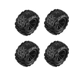 Ruiway 914567175238 4pcs Original 12mm Hex Hub Wheel Rims And Rubber Tires For 1/16 Off-road Rc Car