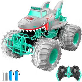 Xb1290 Salazaza Waterproof Shark Remote Control Car 1 16 Amphibious Rc Cars 4wd All Terrain