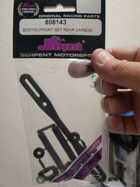 808143 Serpent Ht Body Support Set Rear Carbon