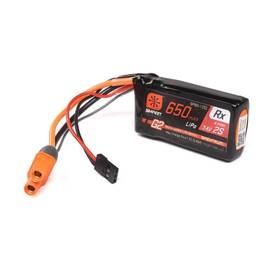 Spmx-1052 Spektrum 2 Cell 650mah 7.4v Smart G2 Lipo Rx Battery Ic3