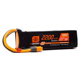Spektrum Spmx223s100 11.1v 2200mah 3s 100c Smart G2 Lipo Battery Ic3 Multi