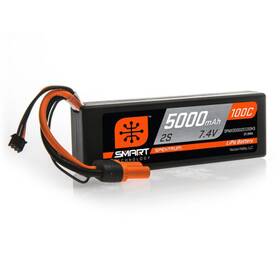 Spmx50002s100h3 Spektrum 2 Cell 5000mah 7.4v 100c Smart G1 Hardcase Lipo Battery Ic3
