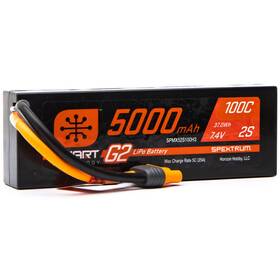 Spmx52s100h3 Spektrum 2 Cell 5000mah 7.4v 100c Smart G2 Lipo Ic3
