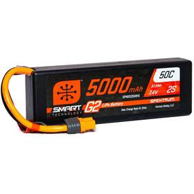 Spmx52s50h3 Spektrum 2 Cell 5000mah 7.4v 50c Hard Case Smart G2 Lipo Ic3