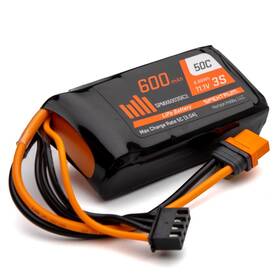 Spmx6003sic2 Spektrum 600mah 3s 11.1v 50c Lipo Battery Ic2