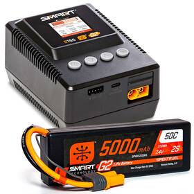 Spmxpss200 Spektrum Smart Powerstage 5000mah 2s Lipo And S155 Charger
