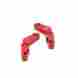 St3652-t1r St Racing Concepts Aluminum 1 Deg Toe-in Rear Hub Carriers For Slash Stampede Vxl Rustler Red