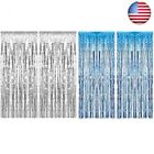 Metallic-01 Sumind-foil Curtains Sumind Pack Foil Metallic Fringe Shimmer Curtain 733430697716