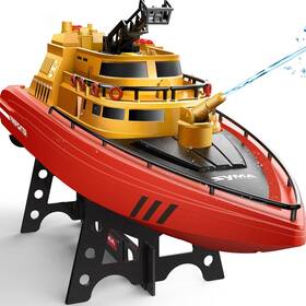 Syma 850049014854 Remote Control Boat Big Rc Firefighter For Kids 8-12 With 40 Mins
