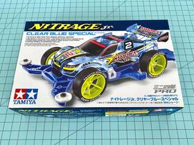 95398 Tamiya Mini 4wd Nitrage Jr. Clear Blue Special 1/32 - Ships From Usa